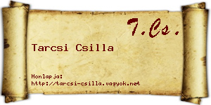 Tarcsi Csilla névjegykártya